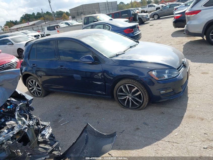 2016 Volkswagen Golf Tsi Se 4-Door VIN: 3VW217AU6GM011119 Lot: 43990338