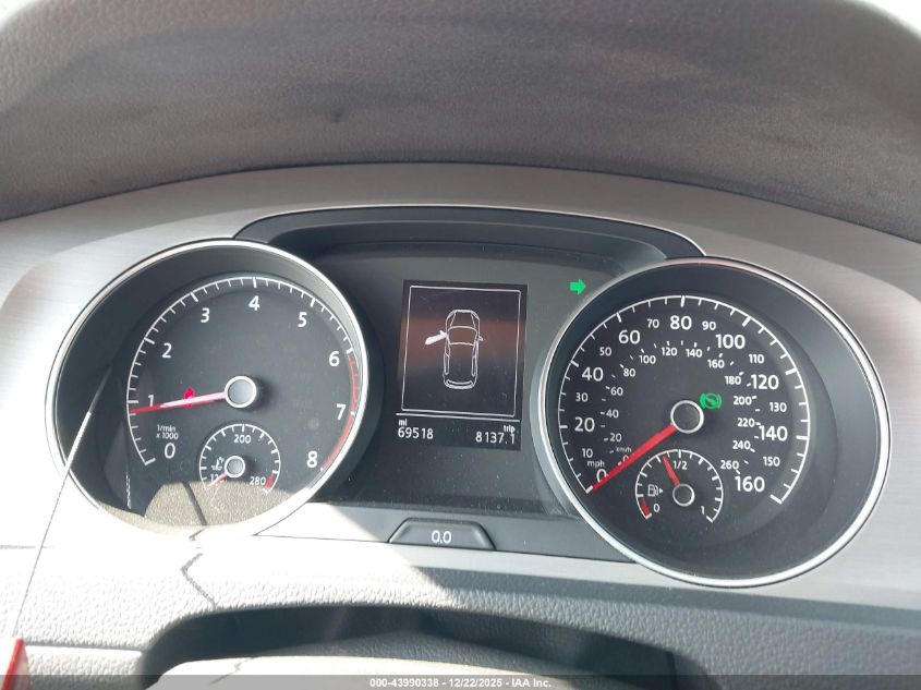 2016 Volkswagen Golf Tsi Se 4-Door VIN: 3VW217AU6GM011119 Lot: 43990338