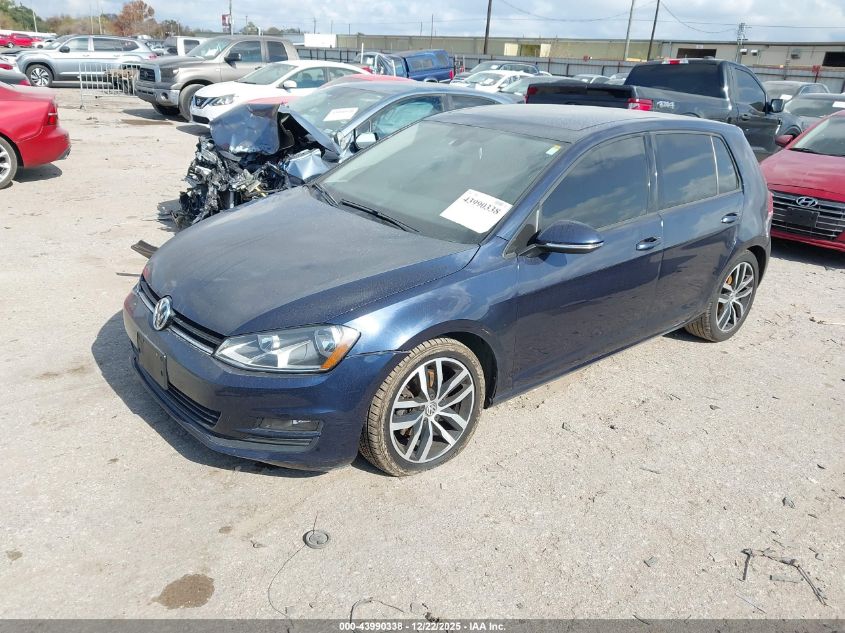 2016 Volkswagen Golf Tsi Se 4-Door VIN: 3VW217AU6GM011119 Lot: 43990338