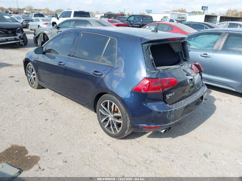 2016 Volkswagen Golf Tsi Se 4-Door VIN: 3VW217AU6GM011119 Lot: 43990338