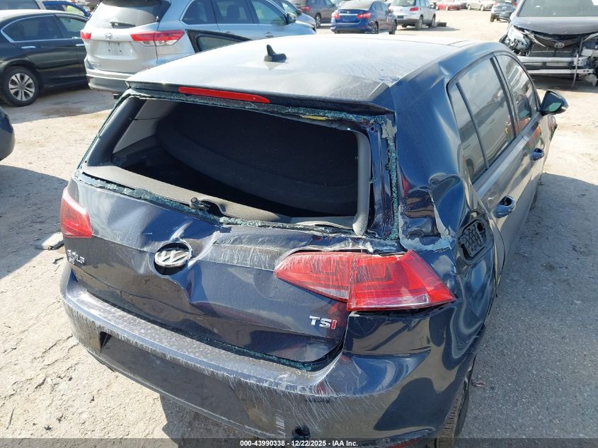 2016 Volkswagen Golf Tsi Se 4-Door VIN: 3VW217AU6GM011119 Lot: 43990338