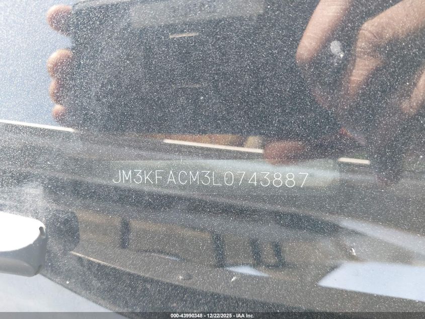 2020 Mazda Cx-5 Touring VIN: JM3KFACM3L0743887 Lot: 43990348