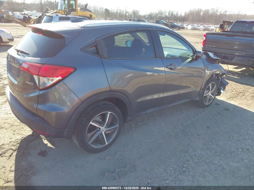 2021 Honda Hr-V Awd Ex VIN: 3CZRU6H55MM734547 Lot: 43990373