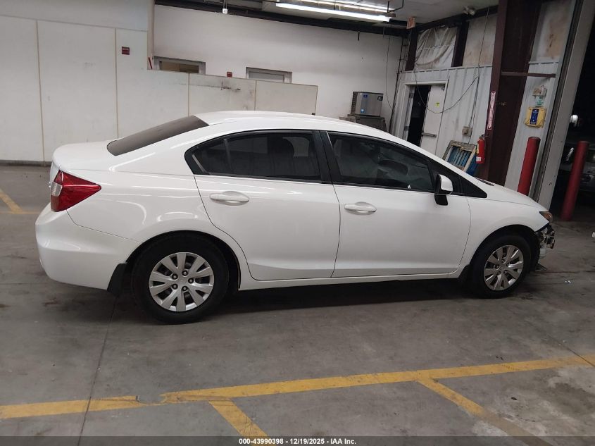 2012 Honda Civic Lx VIN: 2HGFB2F56CH594081 Lot: 43990398