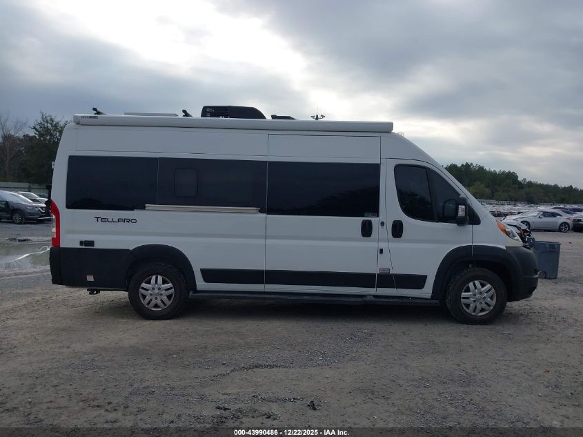 2022 Ram Promaster 3500 Window Van High Roof 159 Wb Ext VIN: 3C6MRVUGXNE106327 Lot: 43990486