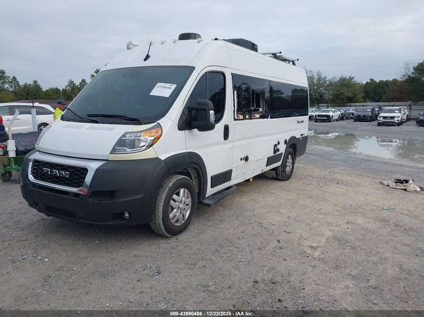 Vin: 3c6mrvugxne106327, lot: 44486194, ram promaster 3500 window van high roof 159 wb ext 20222