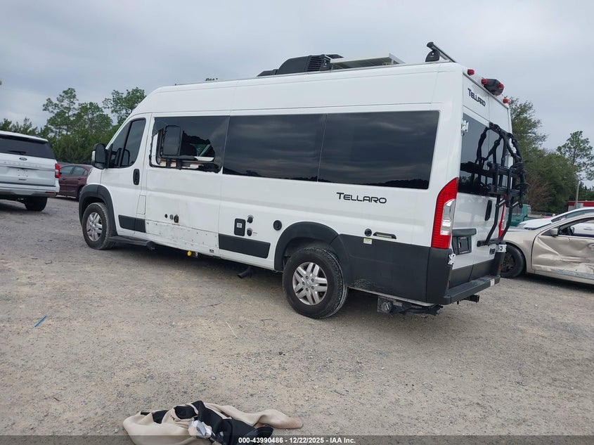 Vin: 3c6mrvugxne106327, lot: 44486194, ram promaster 3500 window van high roof 159 wb ext 20223