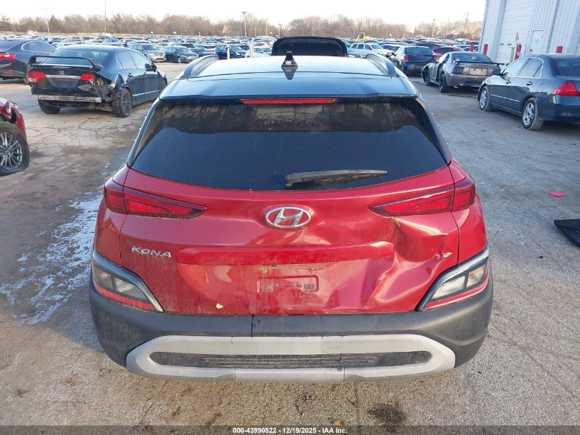 2022 Hyundai Kona Sel VIN: KM8K62AB3NU767890 Lot: 43990522