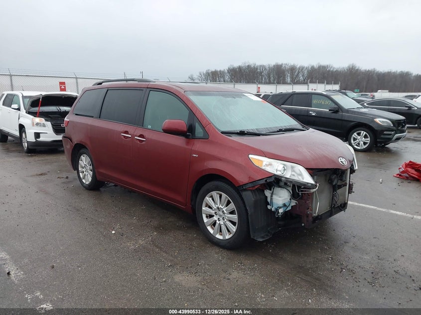5TDDK3DC9GS136815 2016 Toyota Sienna Xle 7 Passenger auction photo 1