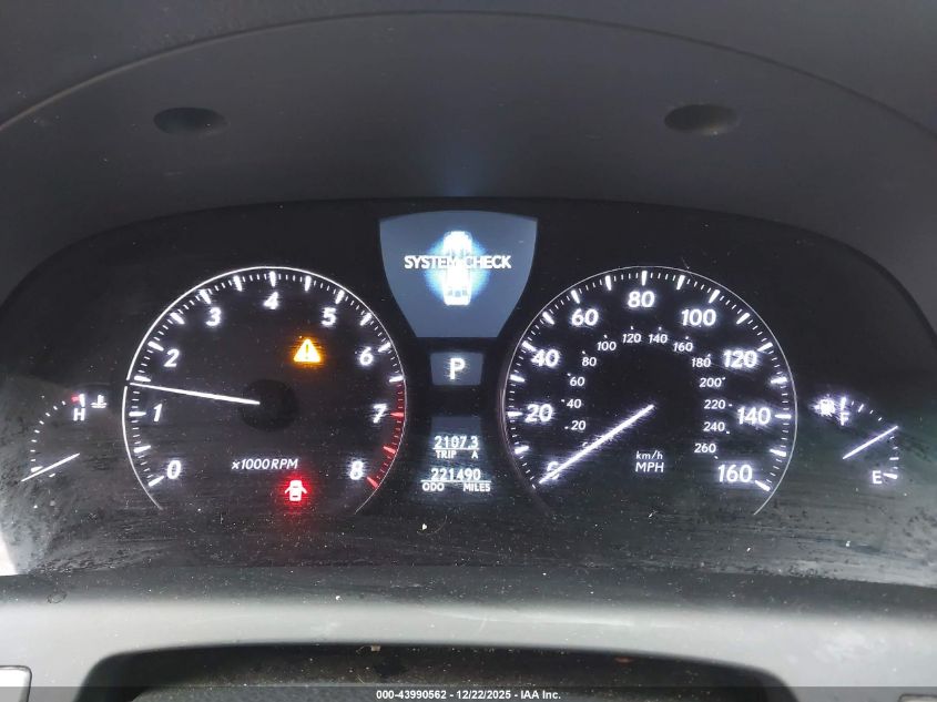 2008 Lexus Ls 460 VIN: JTHBL46F085073546 Lot: 43990562