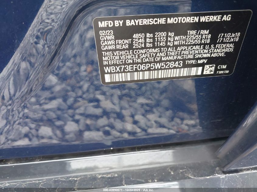 2023 BMW X1 xDrive28I VIN: WBX73EF06P5W52843 Lot: 43990571