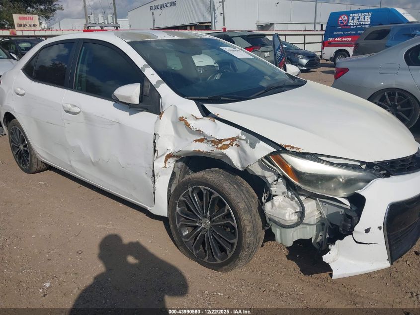 2016 Toyota Corolla S Plus VIN: 5YFBURHEXGP447436 Lot: 43990580