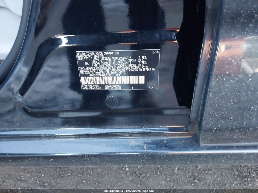 2009 Toyota Rav4 VIN: JTMZF33V99D005105 Lot: 43990684