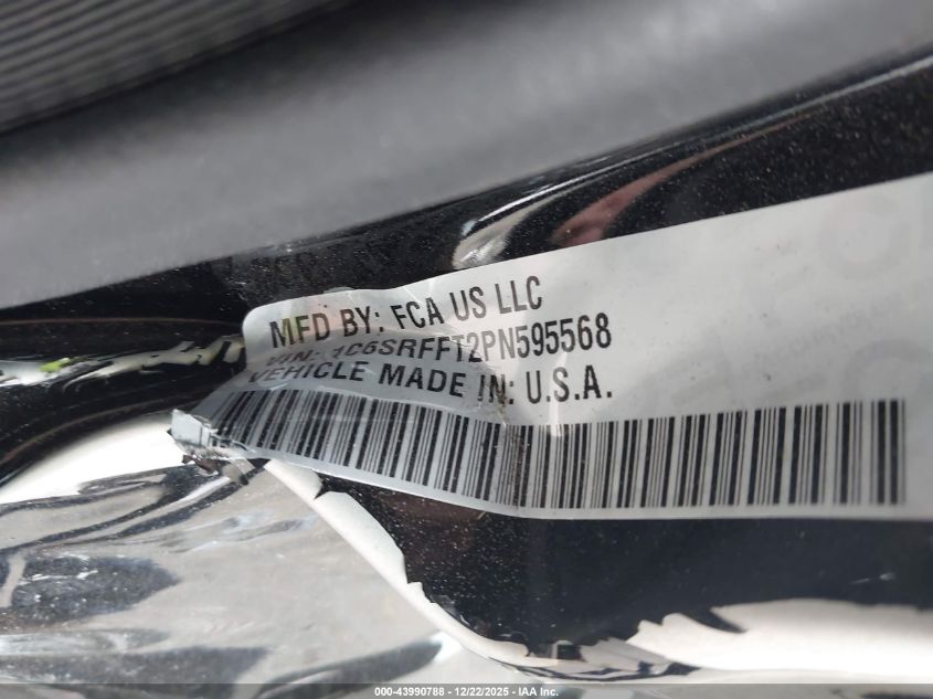 2023 Ram 1500 Lone Star 4X4 5'7 Box VIN: 1C6SRFFT2PN595568 Lot: 43990788