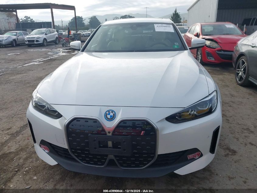 2024 BMW I4 Gran Coupe Edrive40 VIN: WBY73AW00RFT14971 Lot: 43990844