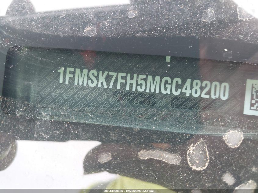 2021 Ford Explorer Limited VIN: 1FMSK7FH5MGC48200 Lot: 43990866