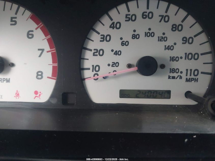 2002 Toyota Tacoma VIN: 5TEVL52NX2Z030824 Lot: 43990883