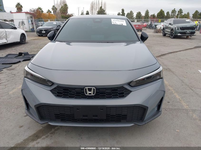 2025 Honda Civic Hybrid Sport/Sport Touring VIN: 2HGFE4F86SH331522 Lot: 43990900