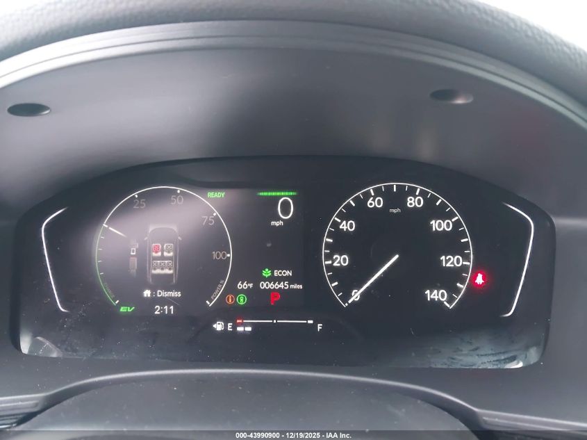 2025 Honda Civic Hybrid Sport/Sport Touring VIN: 2HGFE4F86SH331522 Lot: 43990900