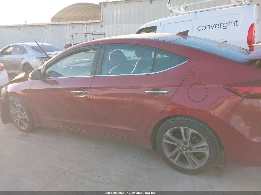 2017 Hyundai Elantra Limited VIN: KMHD84LF1HU339352 Lot: 43990936