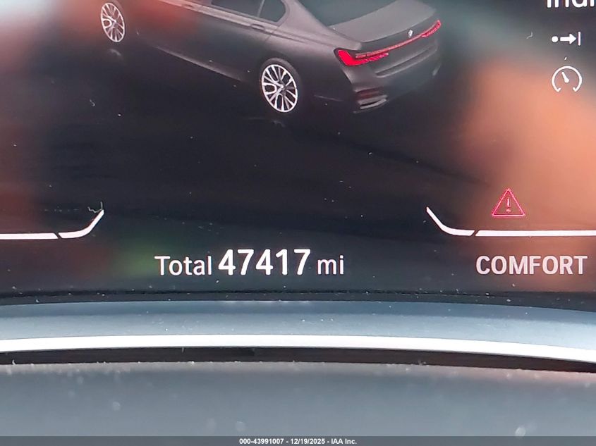 2020 BMW 740I xDrive VIN: WBA7T4C02LCE14229 Lot: 43991007