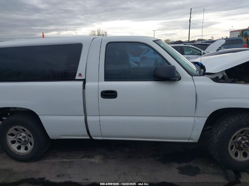2007 GMC Sierra 1500 Classic Work VIN: 1GTEC14X47Z196010 Lot: 43991029