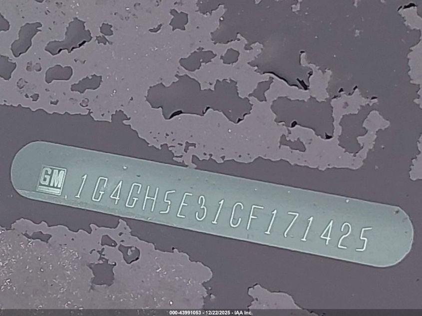 2012 Buick Lacrosse Premium 3 Group VIN: 1G4GH5E31CF171425 Lot: 43991053