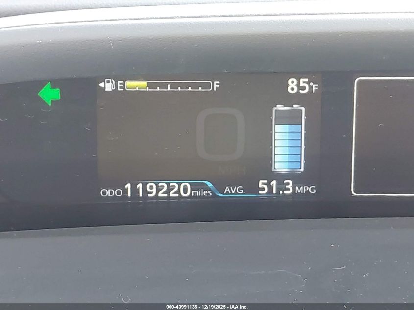 2016 Toyota Prius Two Eco VIN: JTDKARFUXG3007423 Lot: 43991136