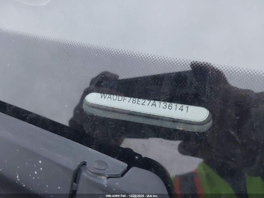 2007 Audi A4 2.0T VIN: WAUDF78E27A136141 Lot: 43991140
