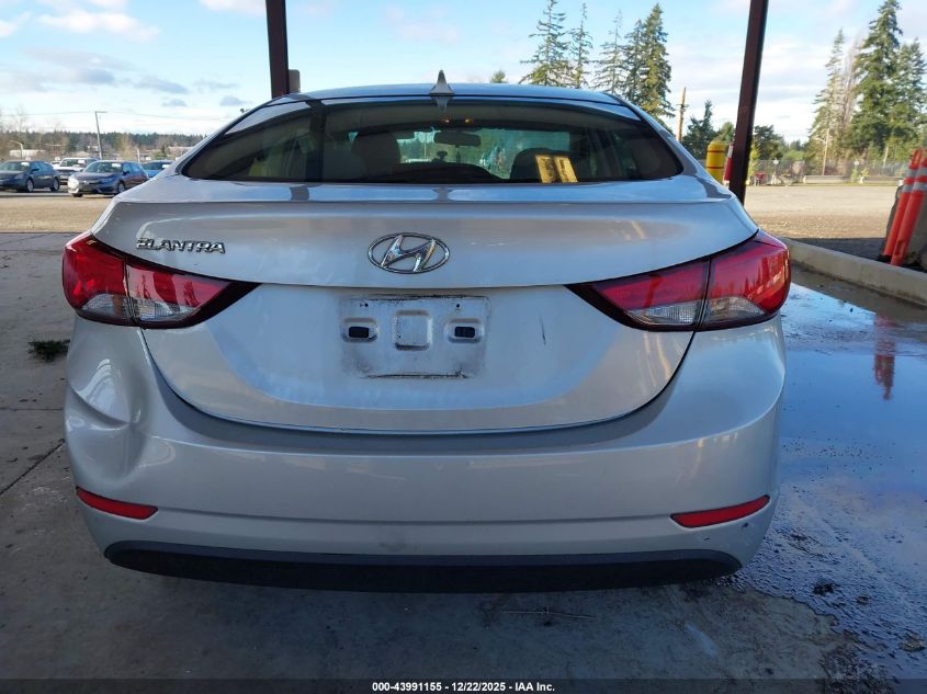 2015 Hyundai Elantra Se VIN: 5NPDH4AE1FH616183 Lot: 43991155