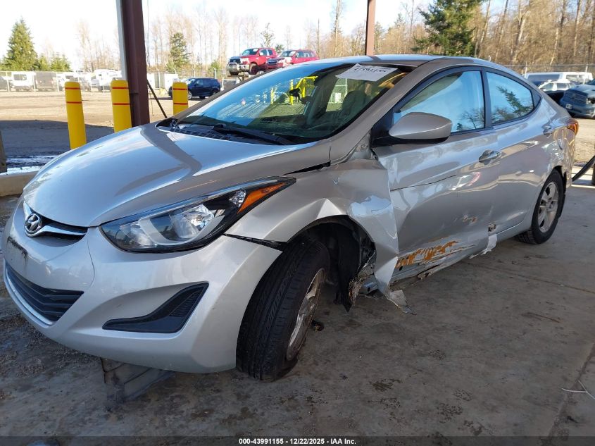 2015 Hyundai Elantra Se VIN: 5NPDH4AE1FH616183 Lot: 43991155