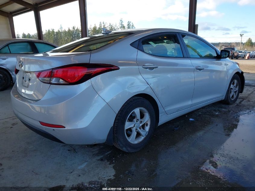 2015 Hyundai Elantra Se VIN: 5NPDH4AE1FH616183 Lot: 43991155