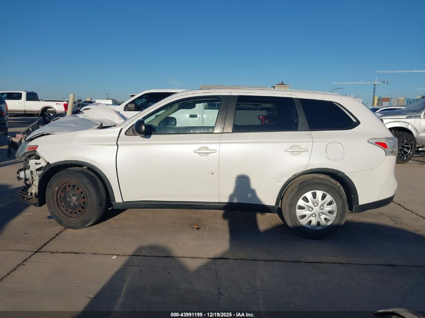 2015 Mitsubishi Outlander Es VIN: JA4AD2A33FZ001350 Lot: 43991199