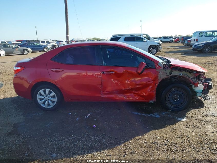 2016 Toyota Corolla Le VIN: 2T1BURHE7GC523436 Lot: 43991201