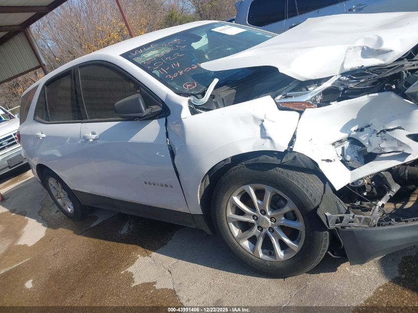 2018 Chevrolet Equinox Ls VIN: 3GNAXHEV3JL308021 Lot: 43991406