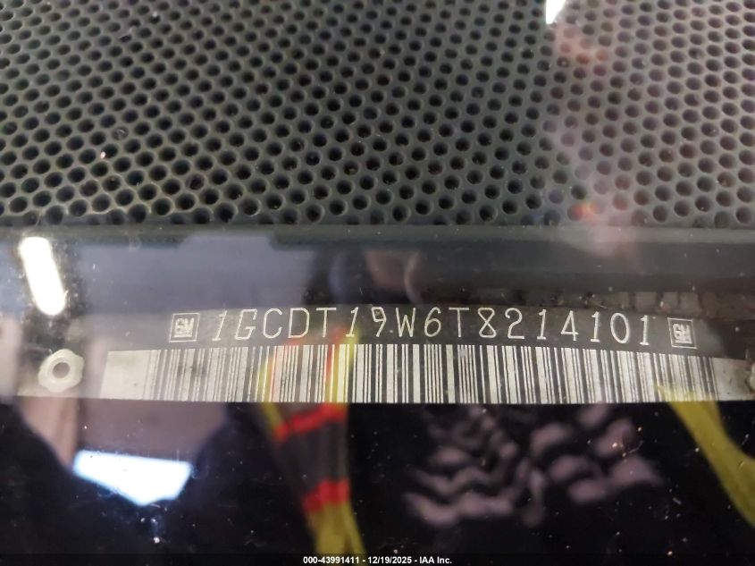 1996 Chevrolet S Truck S10 VIN: 1GCDT19W6T8214101 Lot: 43991411