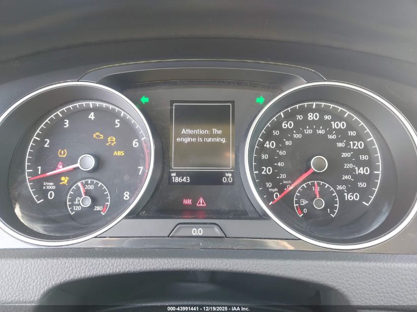 2020 Volkswagen Golf 1.4T Tsi VIN: 3VWW57AU2LM017001 Lot: 43991441