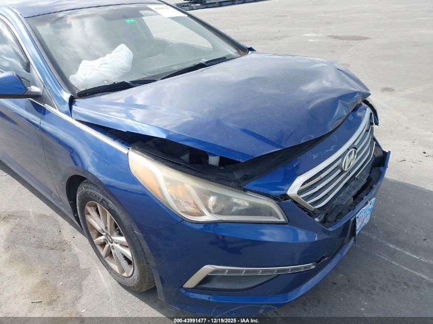 2015 Hyundai Sonata Se VIN: 5NPE24AF5FH130832 Lot: 43991477