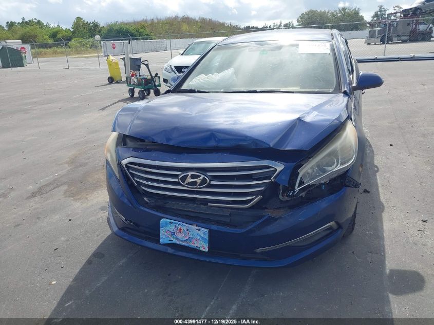 2015 Hyundai Sonata Se VIN: 5NPE24AF5FH130832 Lot: 43991477