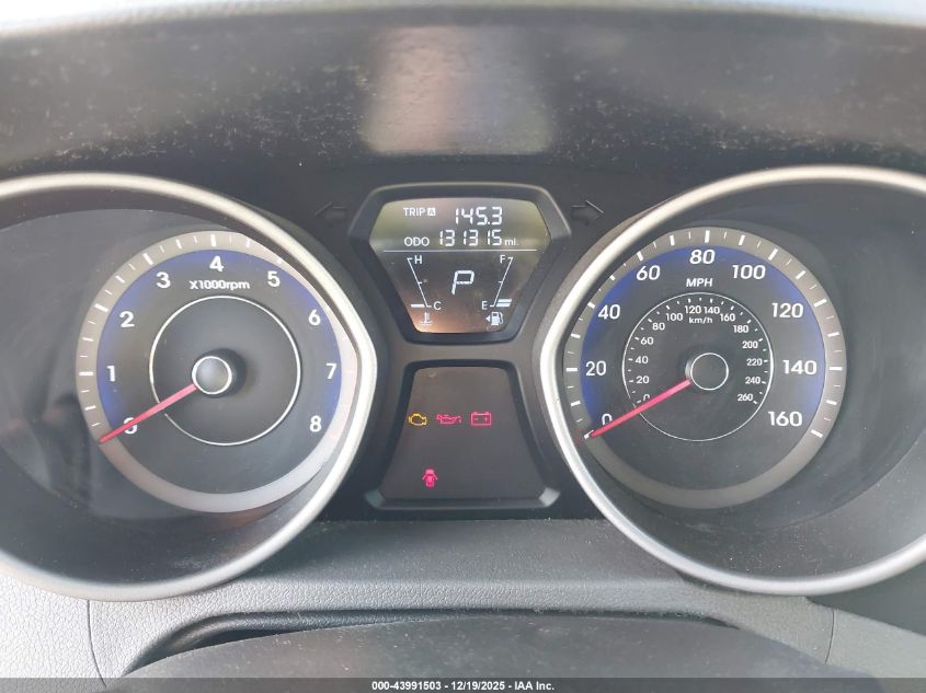 2013 Hyundai Elantra Gls VIN: KMHDH4AE0DU016625 Lot: 43991503