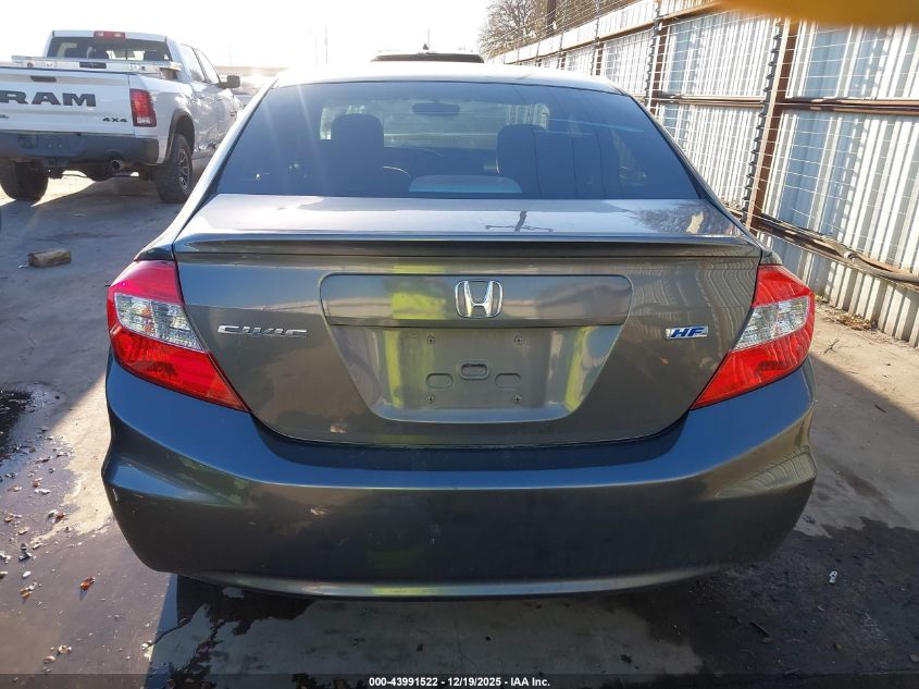 2012 Honda Civic Hf VIN: 2HGFB2F6XCH329107 Lot: 43991522