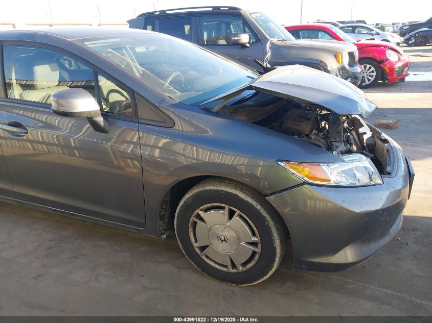 2012 Honda Civic Hf VIN: 2HGFB2F6XCH329107 Lot: 43991522