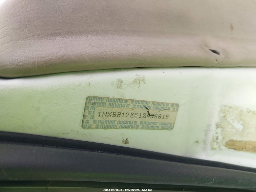 2001 Toyota Corolla Ce VIN: 1NXBR12E51Z496819 Lot: 43991603