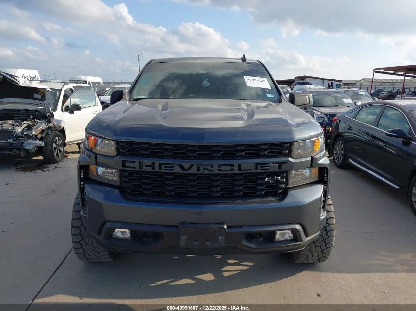 2021 Chevrolet Silverado 1500 2Wd Short Bed Custom VIN: 1GCPWBEK3MZ264348 Lot: 43991687