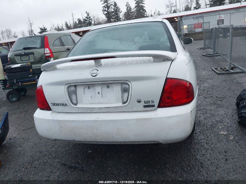2006 Nissan Sentra 1.8S VIN: 3N1CB51D06L627561 Lot: 43991710