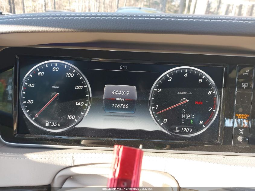 2015 Mercedes-Benz S 550 VIN: WDDUG8CBXFA129025 Lot: 43991714