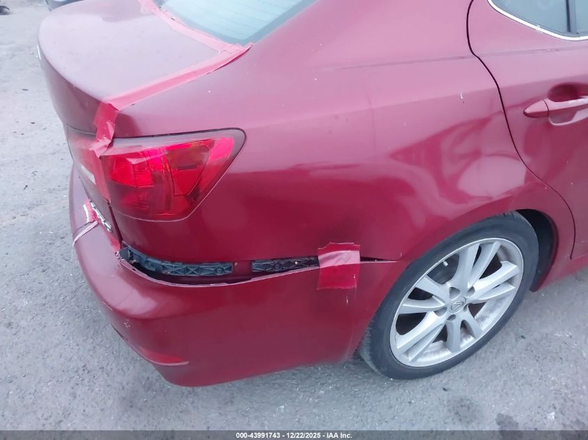 2006 Lexus Is 350 VIN: JTHBE262265007010 Lot: 43991743