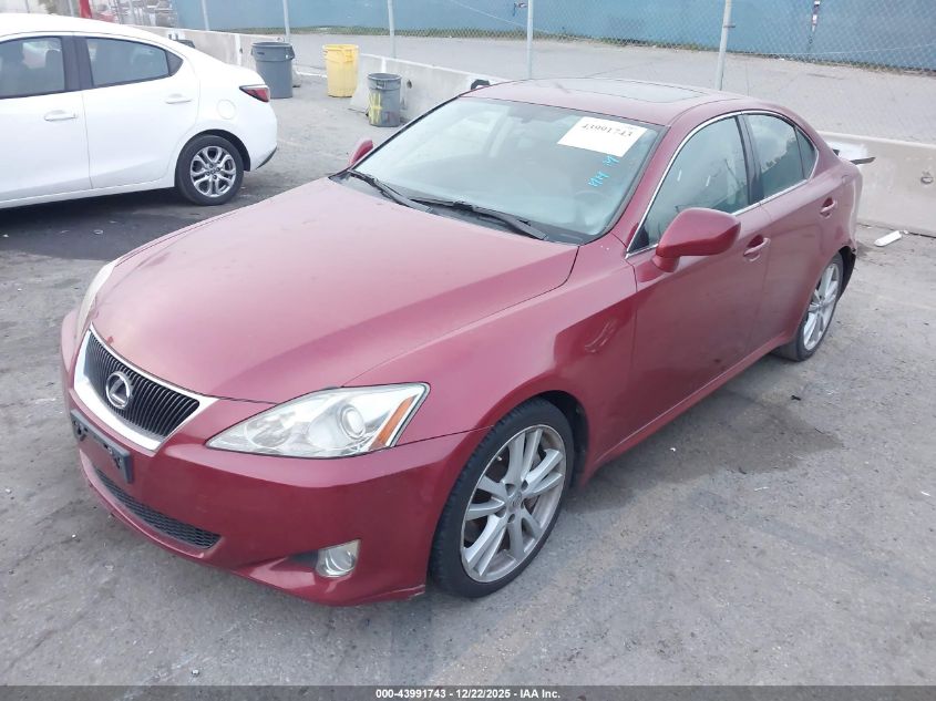 2006 Lexus Is 350 VIN: JTHBE262265007010 Lot: 43991743