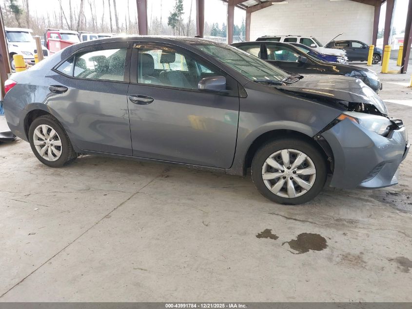 2014 Toyota Corolla Le VIN: 5YFBURHE4EP148912 Lot: 43991784