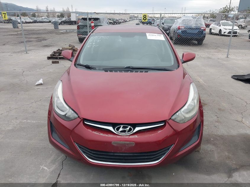 2014 Hyundai Elantra Se VIN: 5NPDH4AE8EH540282 Lot: 43991799